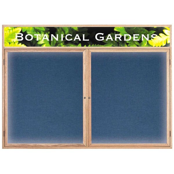 United Visual Products Open Faced Traditional Corkboard, 36x24" UV641A-BLACK-FORBO - main